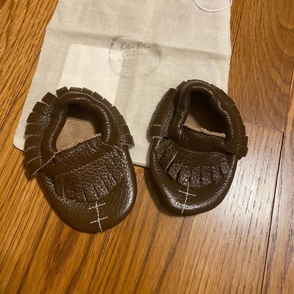 Other - Football moccasins (0-6mth) vguc brown